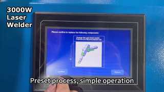 3000 وات فیبر لیزر جوشکار فلزات