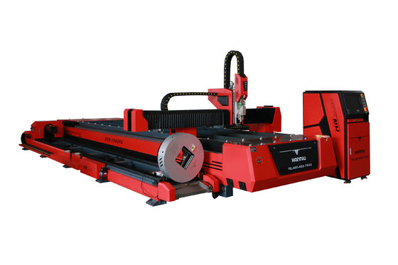 Beli Mesin Pemotong Laser Fiber 3000x1500mm Pelat dan Pipa Tabung Logam Mesin IPG Raycus pembuatan online