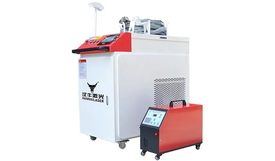 Four In One Fiber Laser Welding Machine Weld For Metal SS CS AL 3000W