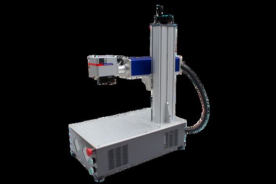 Air Cooling Fiber Laser Marking Machine With Rotating Shaft Marker For Metal 20w 30w 50w